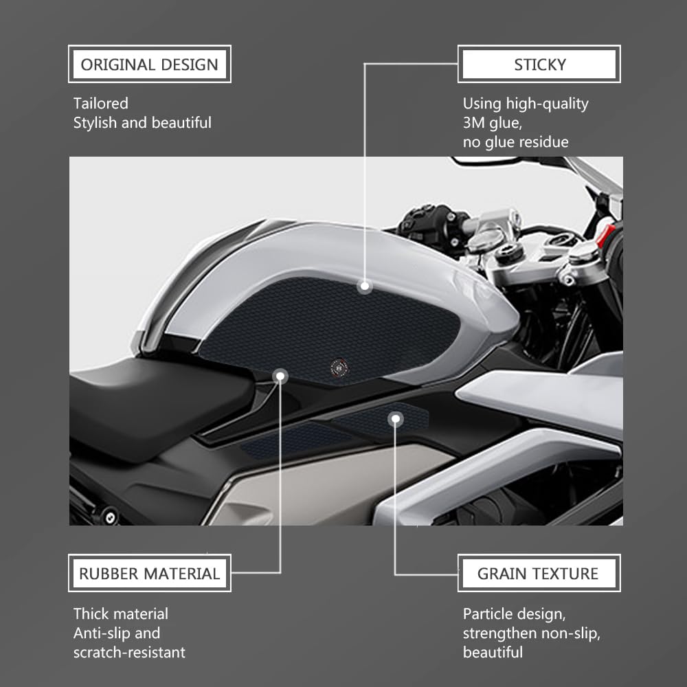 2024 Für Triumph Daytona 660 Daytona660 Side Fuel Tank Pad Tank Pads Protector Stickers Decal Gas Knee Grip Traction Pad Tankpad