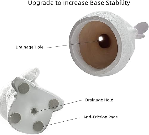 Miniatura 7 de Macetas de cara para plantas suculentas, maceta para suculentas, maceta para suculentas, maceta para suculentas, bonita maceta de resina, maceta de