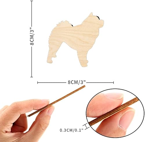 Miniatura 2 de Chow Chow Dog Wood Craft - Letrero de madera sin acabar, letrero de madera inspirador para granja, decoración rústica para el hogar, sala de estar,