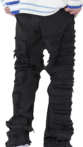 Miniatura 3 de Brnmxoke Mens Baggy Pants,Guy's Long Jogger Pants Casual Cotton Relaxed Fit Jogging Pants Cargo Pants for Men Relaxed Fit