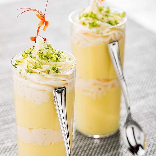 Miniatura 3 de Restaurantware Vasos de postre de 5 onzas, 100 vasos de cóctel de plástico desechables, duraderos y sostenibles, de plástico transparente, para