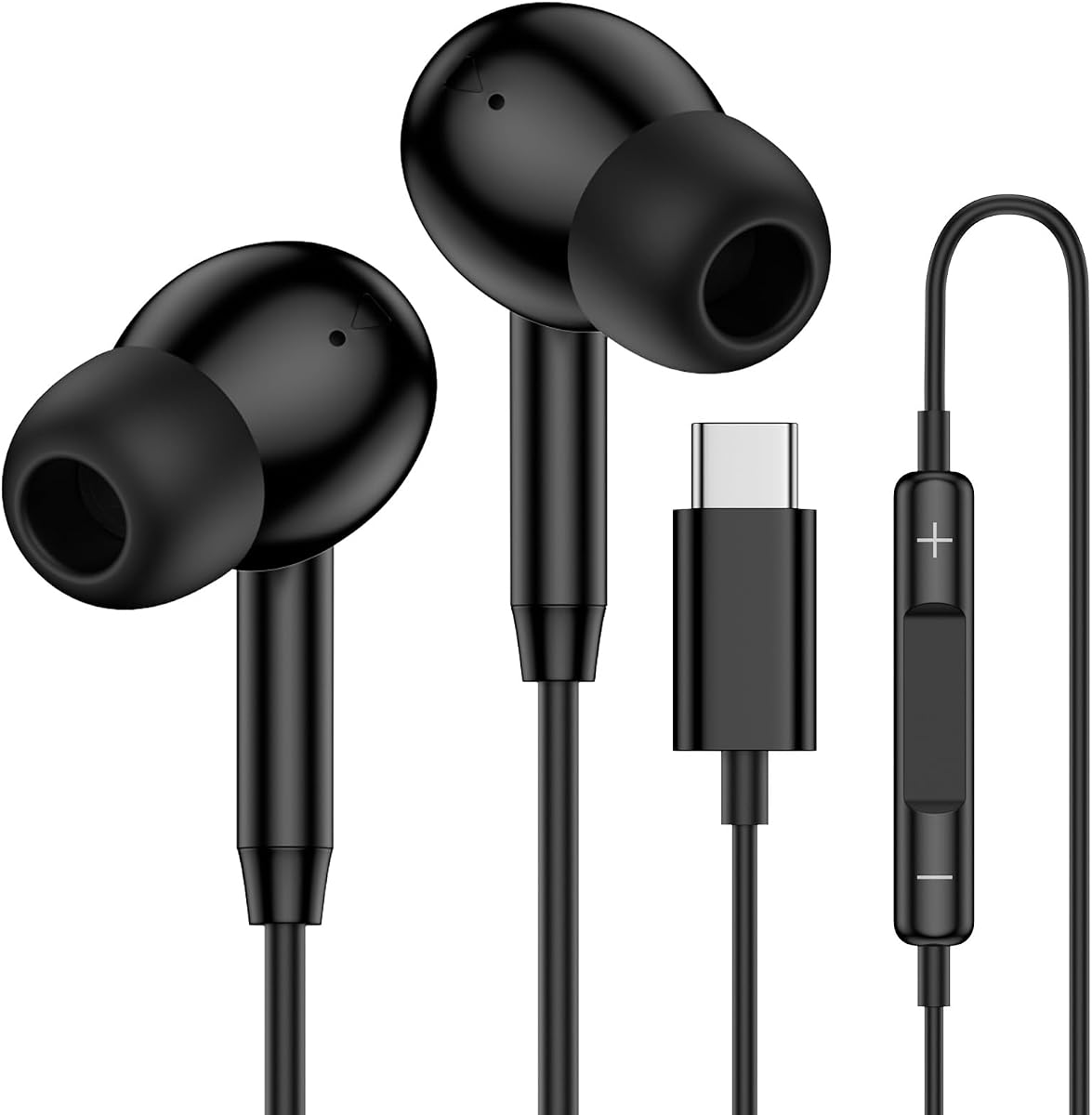 Auriculares Samsung USB C con cable para Samsung Galaxy A16 A17 A36 5G A26 | S25 Edge A56 S26 Ultra Plus S24 FE A35 Z Fold 6 USBC Auriculares internos con cable tipo C Auriculares con micrófono