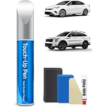 SWP Snow White Pearl Tricoat Touch Up Paint Kit Compatible with Kia Exact Match Car Scratch Repair Touch Up Paint Kit
