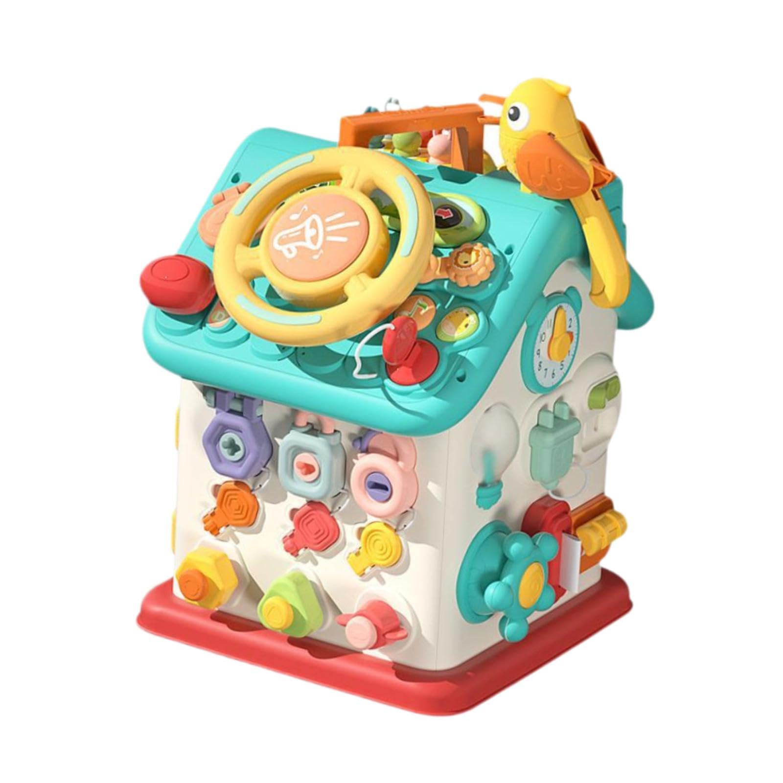 Busy Cube Aktivitätsbrett, Lernspielzeug, Formensortier Und Zuordnungsspiel, Sinnesbrett für Kinder