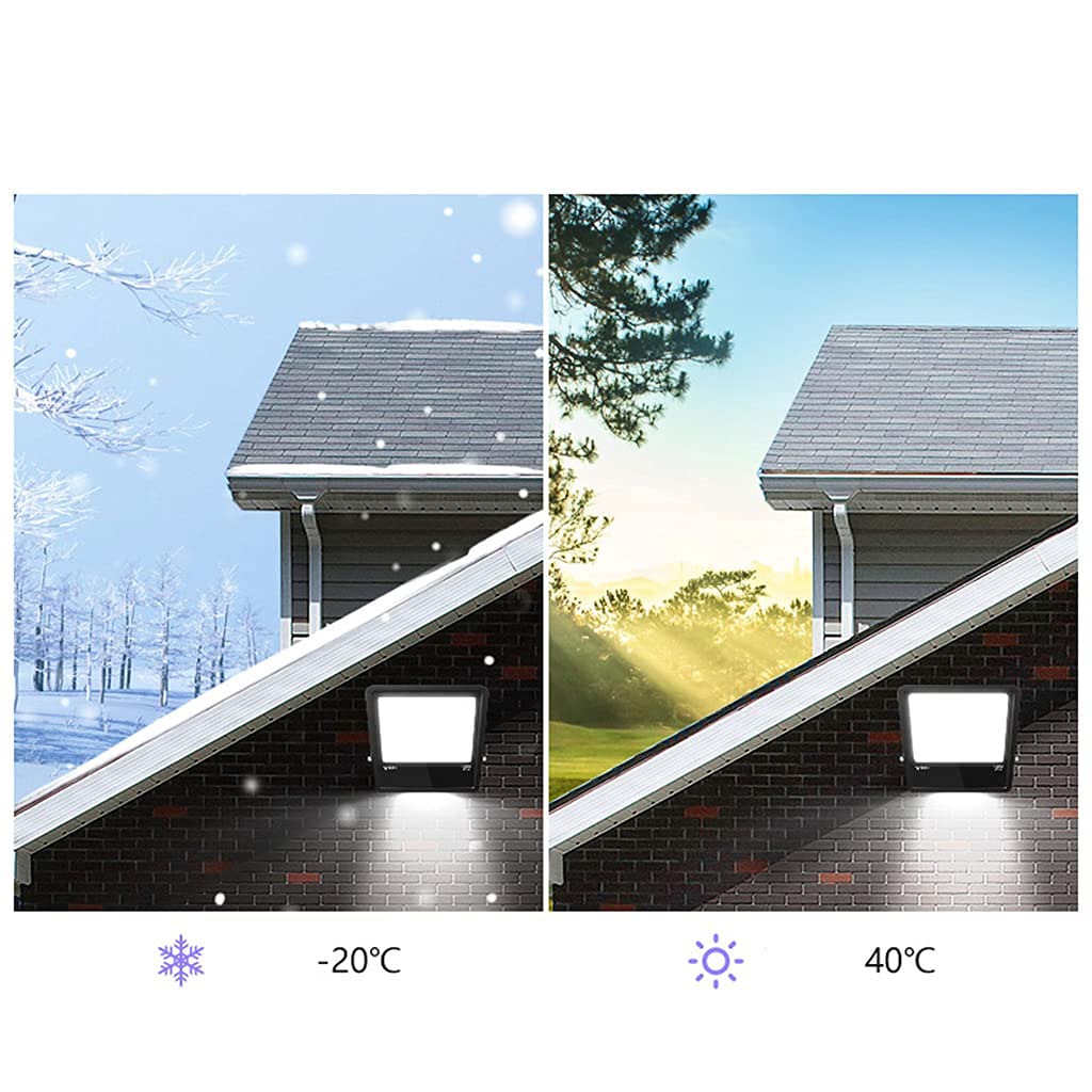 MU Flood Spot Lumineux Led Projecteur En Plein Air, Lumières de Sécurité Imperméables Ip65, 2550-17000Lm Super Lumineux Lumière de Travail Pour Cour Arrière, Garage, Jardin, Pelouse,50W