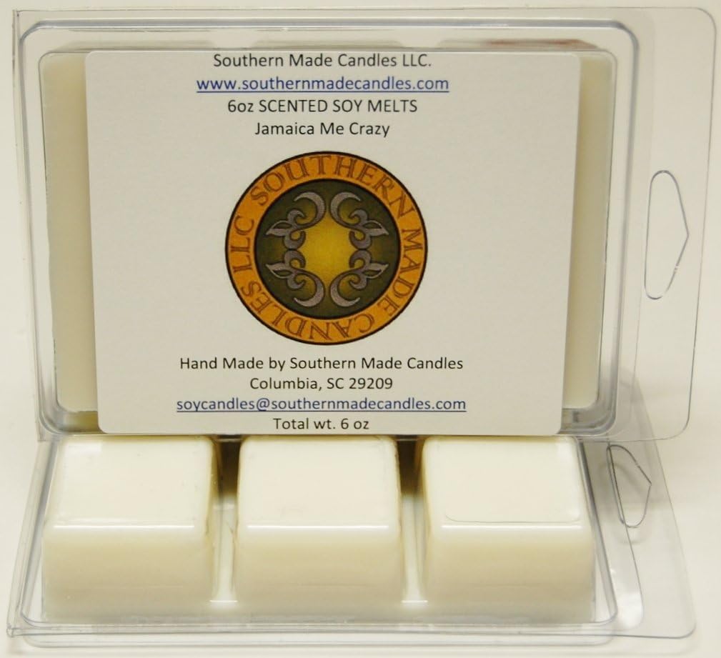 6 oz Scented Soy Wax Candle Melts Tarts Jamaica Me Crazy