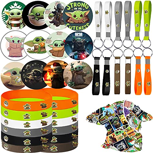 88Pcs Baby Yo-Da Birthday Party Favors Gatherings Decorations, Galaxy Wars Theme Party Supplies,pinata fillers Suitable for Boys and Girls