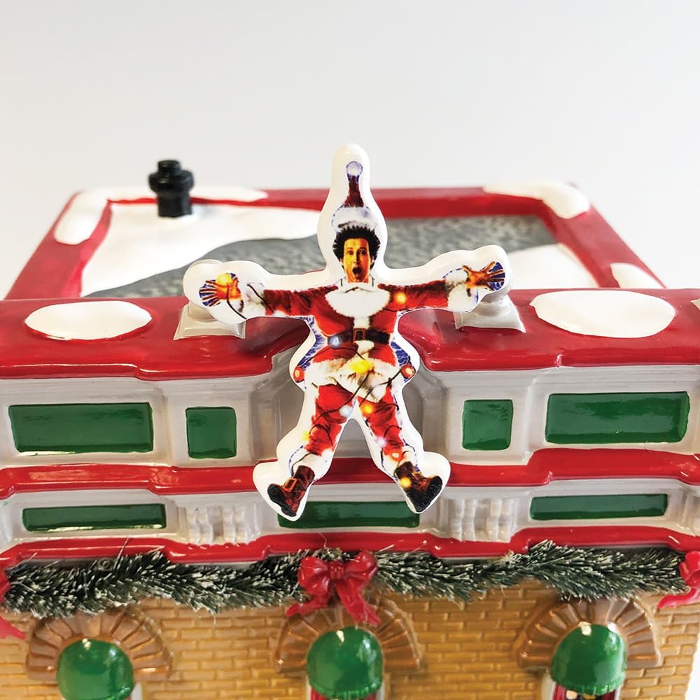 Department 56 Original Snow Village National Lampoon's Christmas Vacation Premiere at Plaza Theatre Lit Building, 8.9 Inch, Multicolor