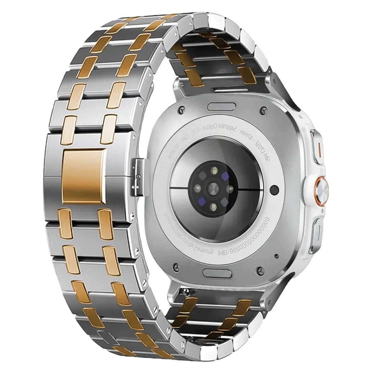 Bracelet acier Samsung Watch 7 Ultra 47mm sans espacement robuste et anti-rayures SCRUBY - 7