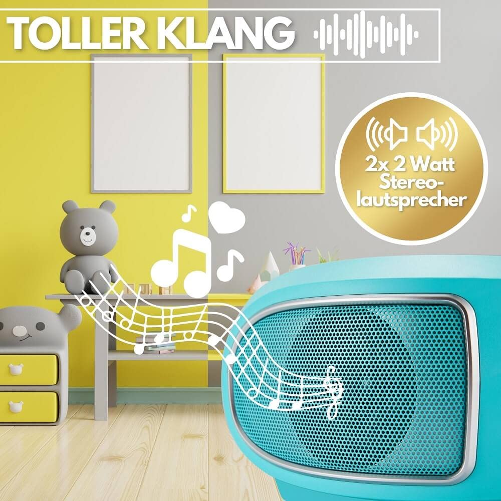 Tragbare Boombox | FM Radio | AUX-In | CD/CD-R | USB