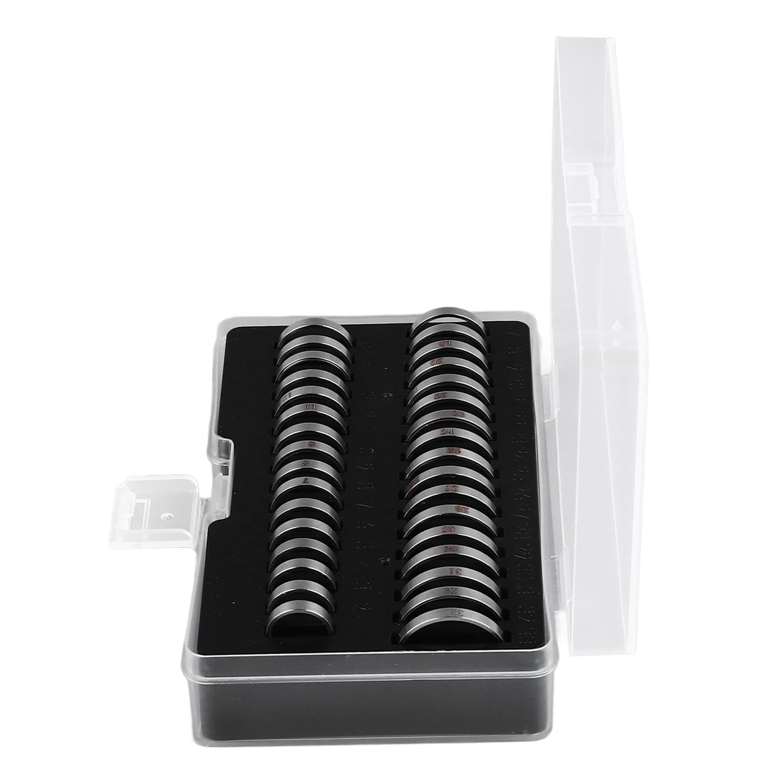 Ringmaß-Messwerkzeug, tragbar, exquisites Polieren von Edelstahl-Fingerringen, Ringmaß-Werkzeug-Set mit Aufbewahrungsbox