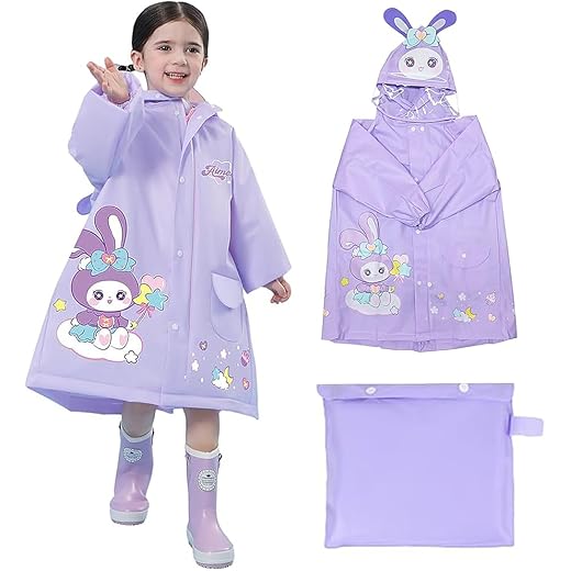 SNOWIE SOFT Hooded Raincoat Kids 4-8 Years 125cm