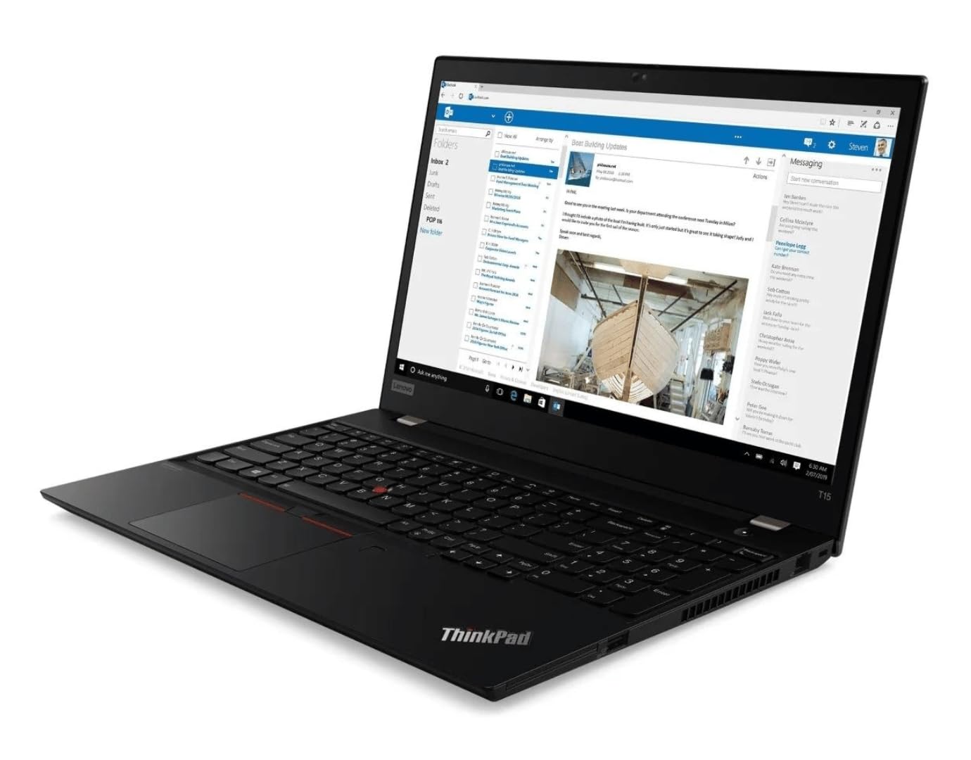 Lenovo ThinkPad T15 Gen 2 15,6" 1920 x 1080 Full HD Intel Core i5 1145G7 512 Go Disque dur SSD 16 Go Mémoire Windows 11 Pro Empreinte digitale Webcam Ordinateur portable (Reconditionné)