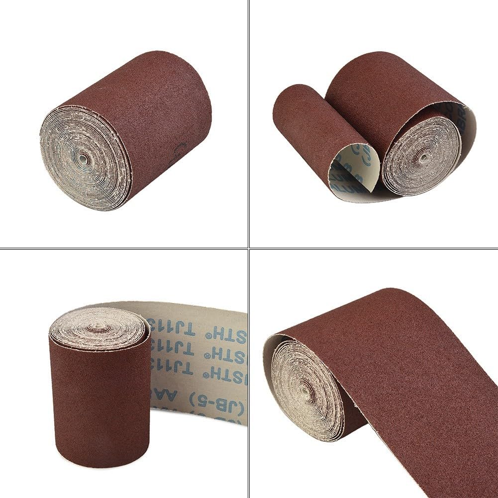 Rotolo di tela smeriglio di alta qualità, lunghezza 5 metri, grana 80600, perfetto per sagomati (240#)