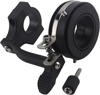 Motorcycle Throttle Lock for 22Mm Handlebars, Cruise Control Feature, Abs Black, Enhances Riding Comfort