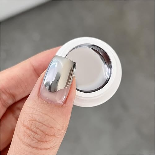 GAOY Metallic Gel Nail Polish, Silver Chrome Painting Gel for