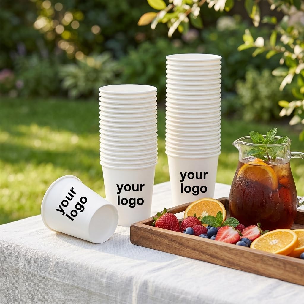100pcs personalized 250ml paper cups