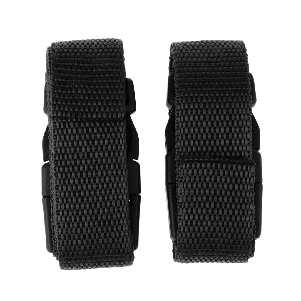 Correas de Carro de Golf con Hebilla - Negro 2pcs