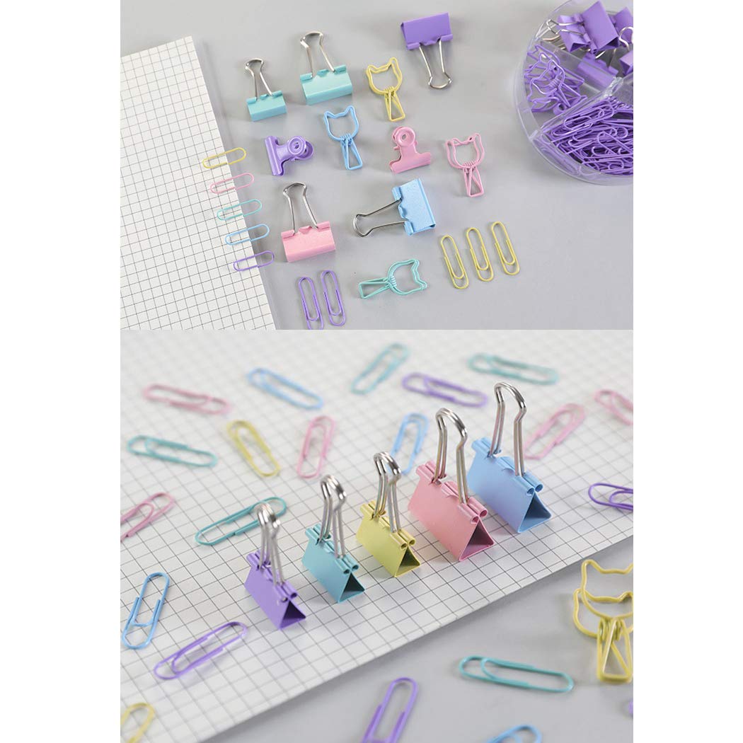 Lot De 12 Pinces à Papier - Multifonction Bureau, école, Maison - Taille Mixte