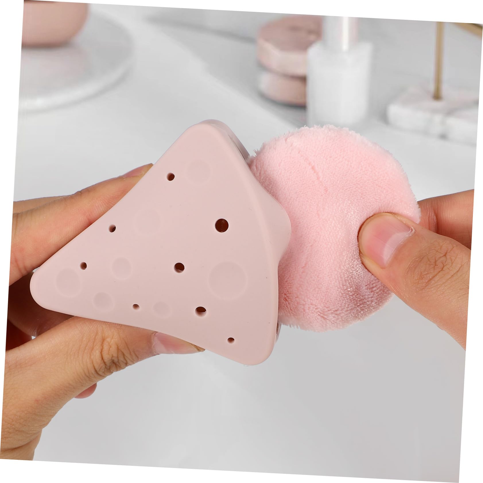 Mikinona 4 Uds Soportes De Maquillaje Accesorios De Maquillaje Imprescindibles Soporte De Esponja De Maquillaje De Silicona Estuche De Viaje Para Esponja De Maquillaje Soporte De Esponja