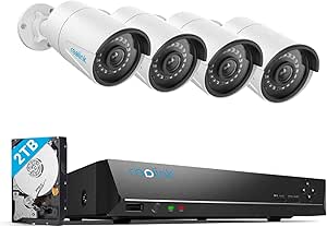 Reolink 5MP Überwachungskamera Aussen Set, Videoüberwachung mit 8CH 2TB HDD NVR und 4X 5MP PoE IP Outdoor Kamera, mit Personen-/Fahrzeugerkennung für 24/7 Überwachung, IR Nachtsicht, RLK8-410B4-5MP asin的图片