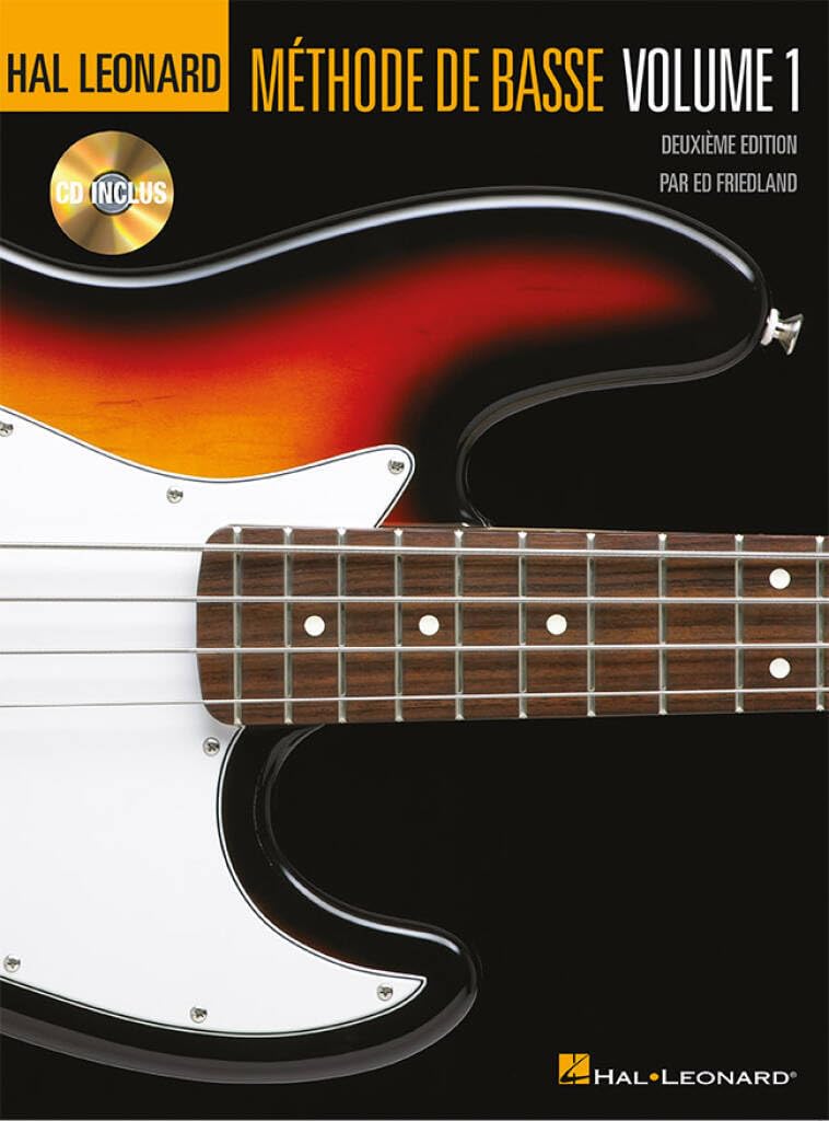 Méthode de Basse Volume 1 Deuxième Édition | Ed Friedland Hal Leonard avec CD | Partition Basse Électrique Débutant | Technique Exercices Audio Play-Along | Pour Élèves, Professeurs et Adultes - Les Beatles, Paul McCartney, John Lennon, RIngo Starr, George Harrison Méthode de Basse Volume 1 Deuxième Édition | Ed Friedland Hal Leonard avec CD | Partition Basse Électrique Débutant | Technique Exercices Audio Play-Along | Pour Élèves, Professeurs et Adultes