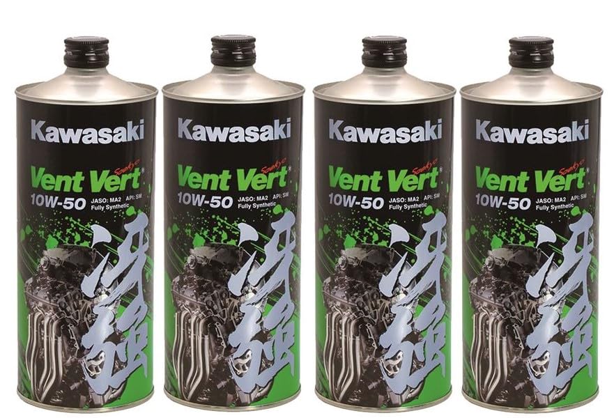 Kawasaki エンジンオイル (冴強)3本 10W-50 オイルフィルター カワサキ 在庫有り 当日発送 エンジンオイル 交換4点セット