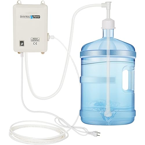 LIYUAN Bottled Water Dispenser Pump System 5 Gallon Water Jug Pump 5 Gal Electric Water Dispenser Ice Maker Water Dispenser Drinking Water Pump Coffee Water Dispensing System with Single Inlet Pipe