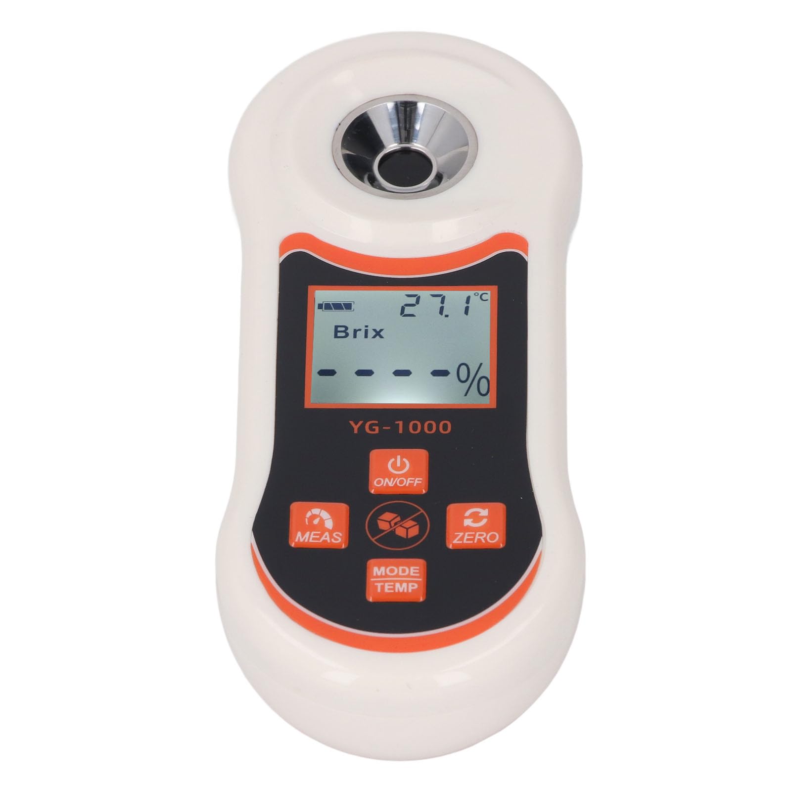 Digital Sugar Refractometer 0 to 60% Sugar Content Measurement Portable Sugar Meter for Fruit Vegetables Coffee Maple Syrup