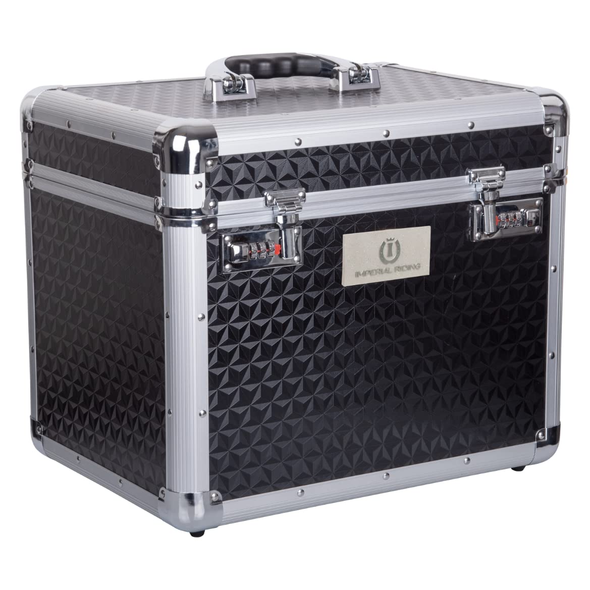 Imperial Riding Shiny Grooming Box One Size Black Glitter