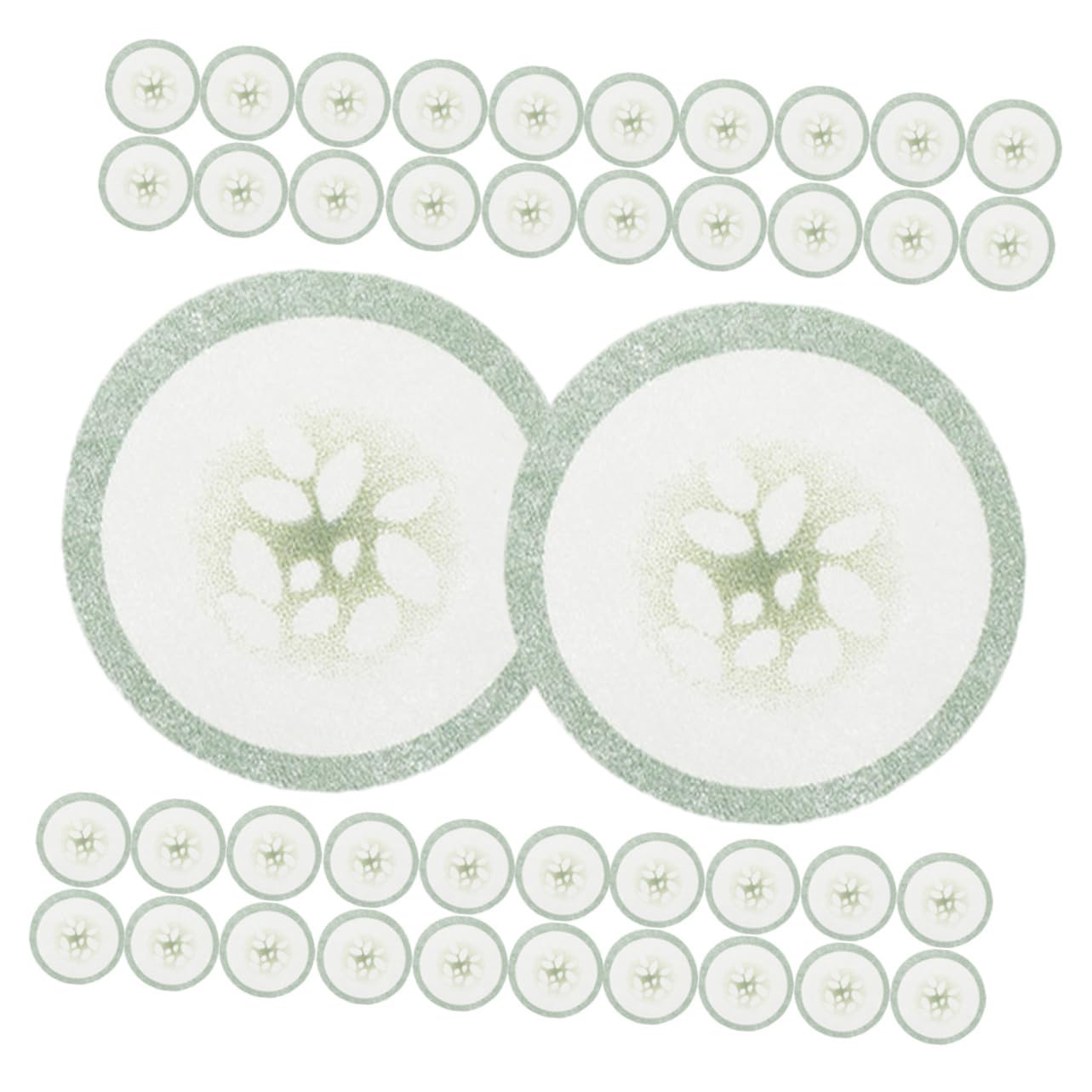 minkissy Depuffing Eye Patches Cucumber Print Non-woven Women Eye Care Pads 200pcs