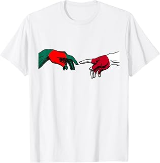 Bangladesh Japan Flag Bangladeshi Japanese Hands Of God T-Shirt