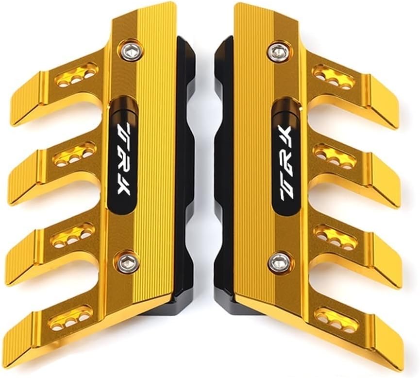 for Benelli TRK251 TRK125 TRK502 Motorcycle Fall Side Guard Front Fork Protector Front Fender Protection Block Side Guard CNC Aluminum Multiple Colour (Color : Gold)