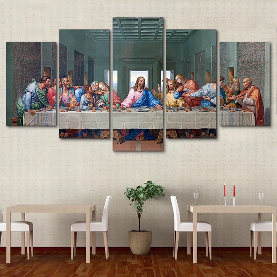 Dernière Cène de Jésus Christ en grand tableau mural de salon