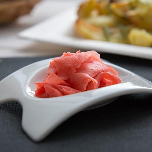 Miniatura 25 de Restaurantware -10 platos blancos pequeños cuadrados, mini platos de 3 pulgadas, para aperitivos, aptos para microondas, apto para horno, plato