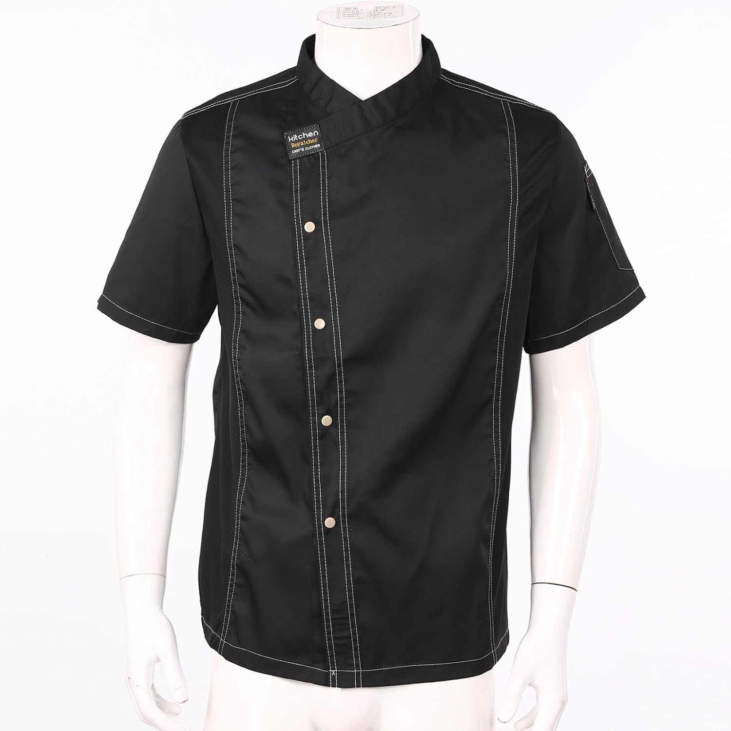 Yhong Chef Coat for Men Chef Jacket Hotel Canteen Chef Shirts Restaurant Kitchen Work Clothes