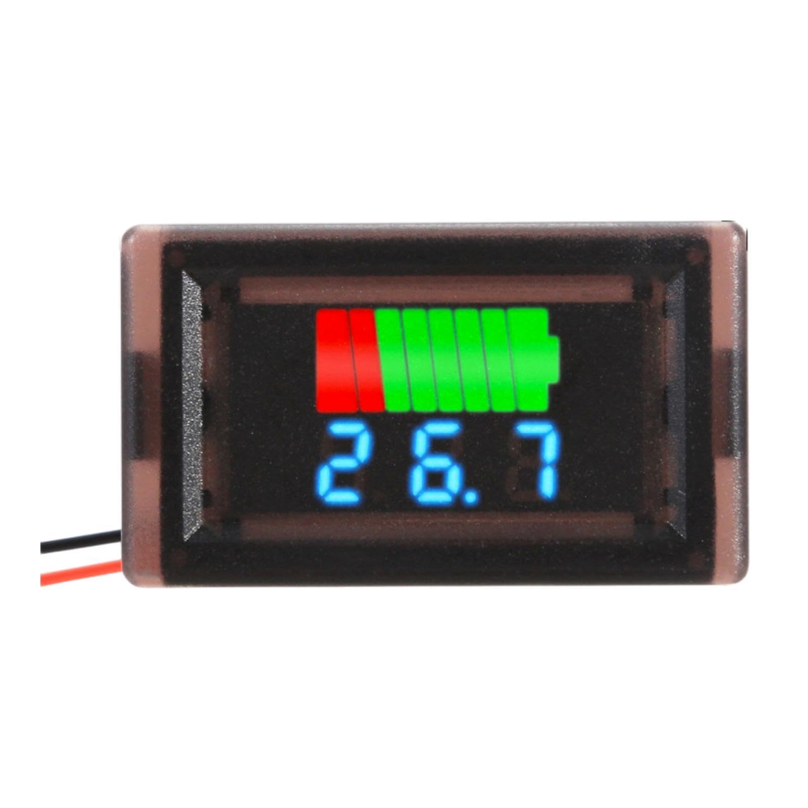 CALANDIS™ Battery Capacity Voltages Indicator Voltages Meter LED Tester Gauge Waterproof Blue Digital-image-27