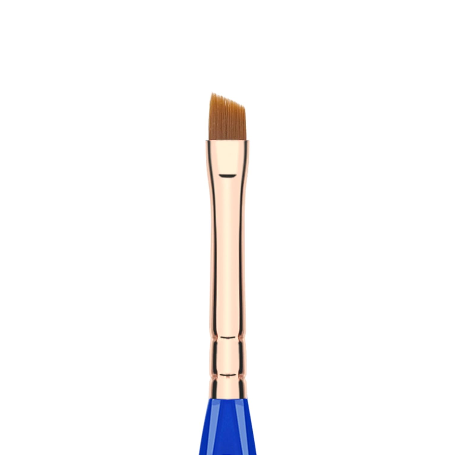 Bdellium Tools Professional Makeup Brush - Golden Triangle 762 Small Angle - With All Vegan and Soft Synthetic Fibers, For Shaping & Filling Eyebrows (Blue, 1pc) - Image 5