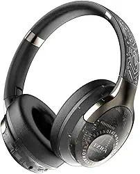 Headset Bluetooth Over Ear Fone de Ouvido Microfone-Bluetooth 5.3+EDR,ANC 20db±2, Modo Game,Áudio HD,9h Reprodução,Carregamento em 2h