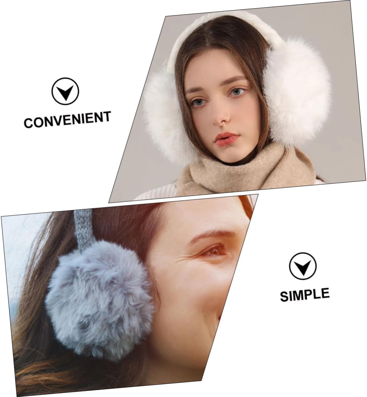 2pcs Diy Earmuff Frame Holder for Boys and Girls Noise Reduction Earmuffs Fluffy Plastic Frame Rack