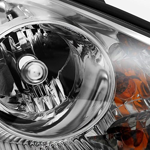 AKKON - For Toyota Sienna Halogen Type Chrome Headlights Driver Left + Passenger Right Side Replacement Pair Set