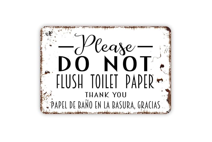 amazon-com-spanish-please-do-not-flush-toilet-paper-thank-you-papel-de-bano-en-la-basura-gracias-sign-bathroom-restroom-metal-tin-sign-home-kitchen for Do Not Throw Paper In The Toilet Signs Free Printable Amazon.com: Spanish Please Do Not Flush Toilet Paper Thank You Papel De Bano En La Basura Gracias Sign Bathroom Restroom Metal Tin Sign : Home & Kitchen for Do Not Throw Paper In The Toilet Signs Free Printable