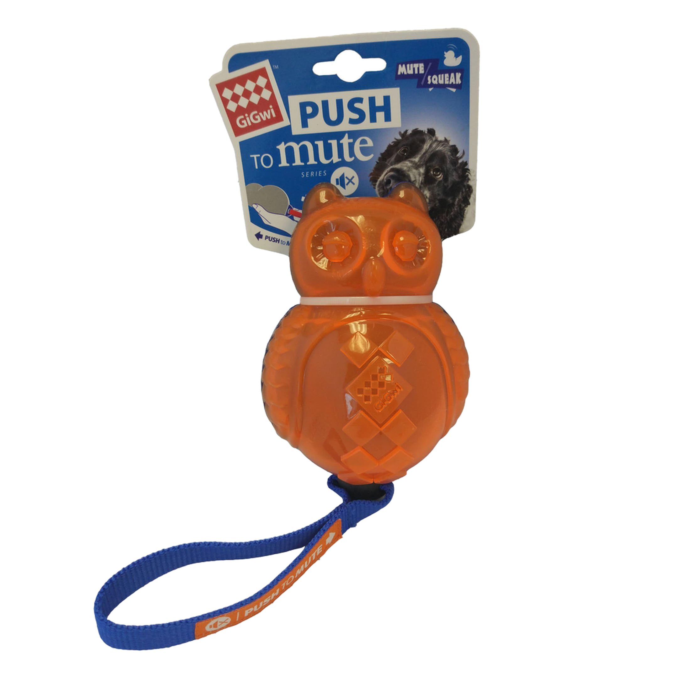 GiGwi Owl Push to Mute Blue/Orange, Medium (B072PL3F87) Amazon Price History, Amazon Price Tracker