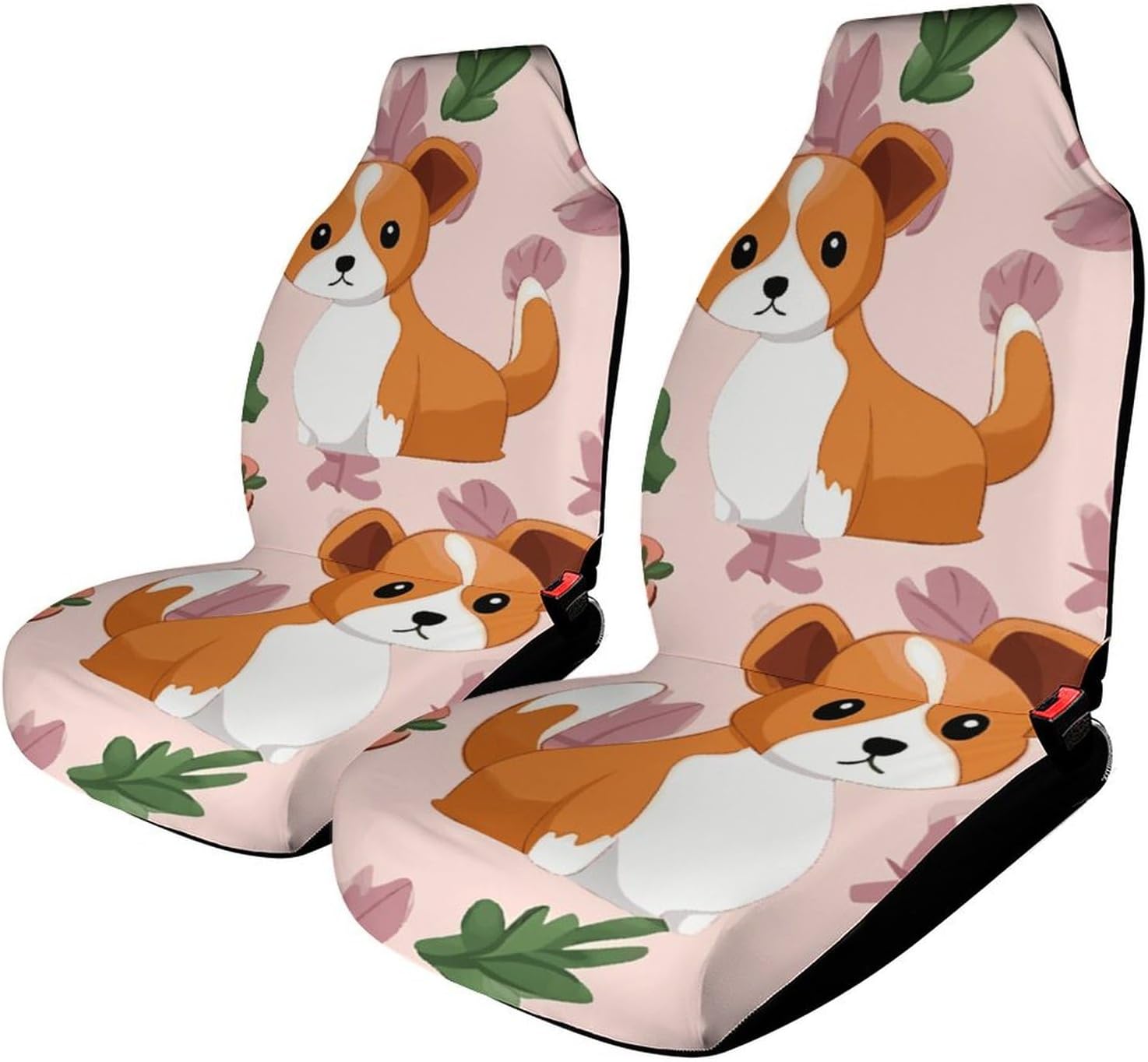 Car Seat Covers Set Universal Auto Front Seats Protector Breathable Car Seat Cushion Protector Small Size Dog Car Front Seat Cover for Most SUV Sedan Truck