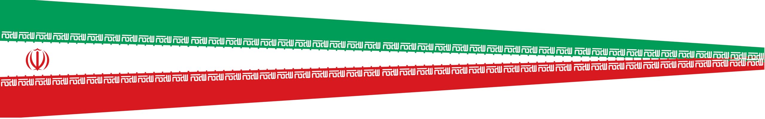 Fanion Iran résistant au vent fort pavillon tricolore durable pour bateau