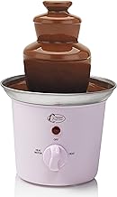 Bestron 3 Tier Chocolate Fountain Small Chocolate Fountain with Keep Warm Function 60 Watt Pink