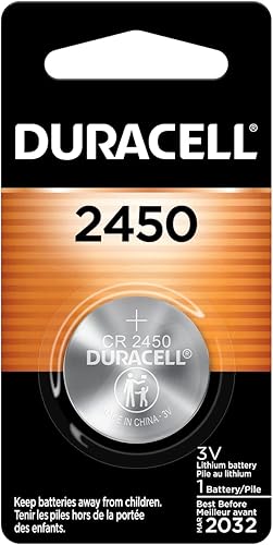 Duracell - 2450 Batería de moneda de litio de 3 V - batería de larga duración - 6 unidades (paquete de 1)