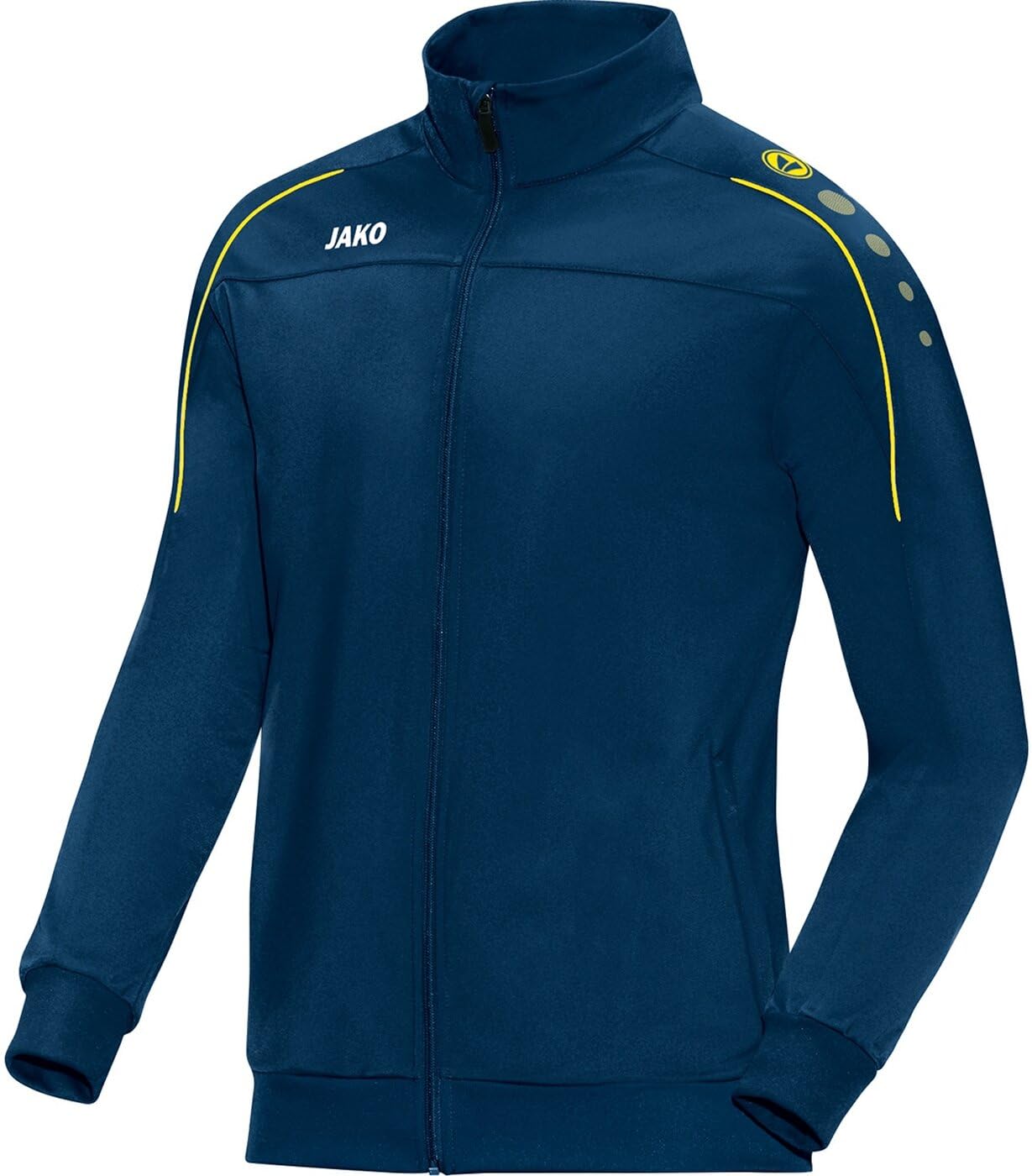 JAKO Herren Polyesterjacke Classico, Nightblue/Citro, M