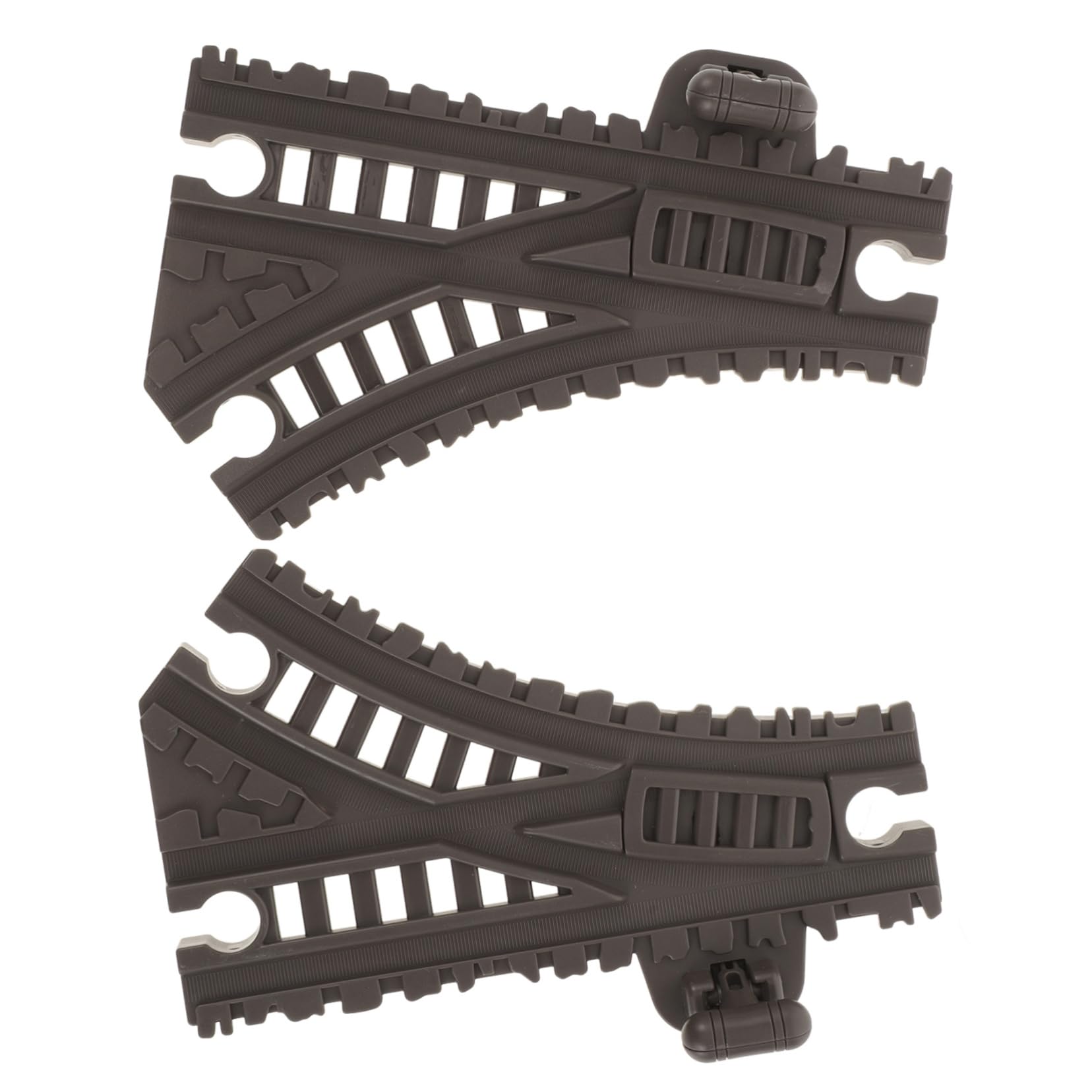 BESTonZON 2pcs Boys and Girls Train Set Tracks Extension Thrilling Slope Turning for Playset