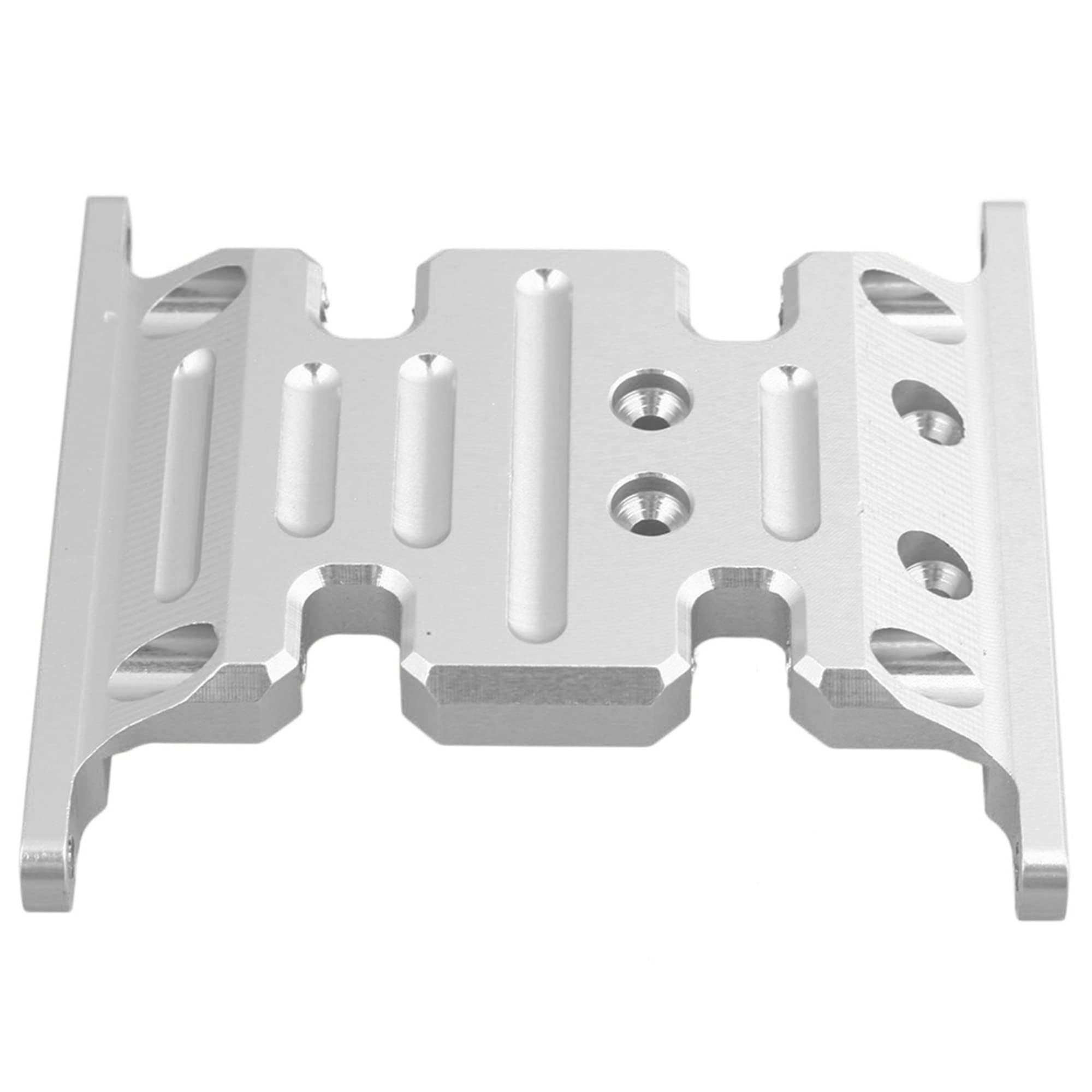Mxfans RC1:10 Upgrade Alloy Centre Skid Transmission Plate Silver Replacement for AXIAL SCX10 4WD